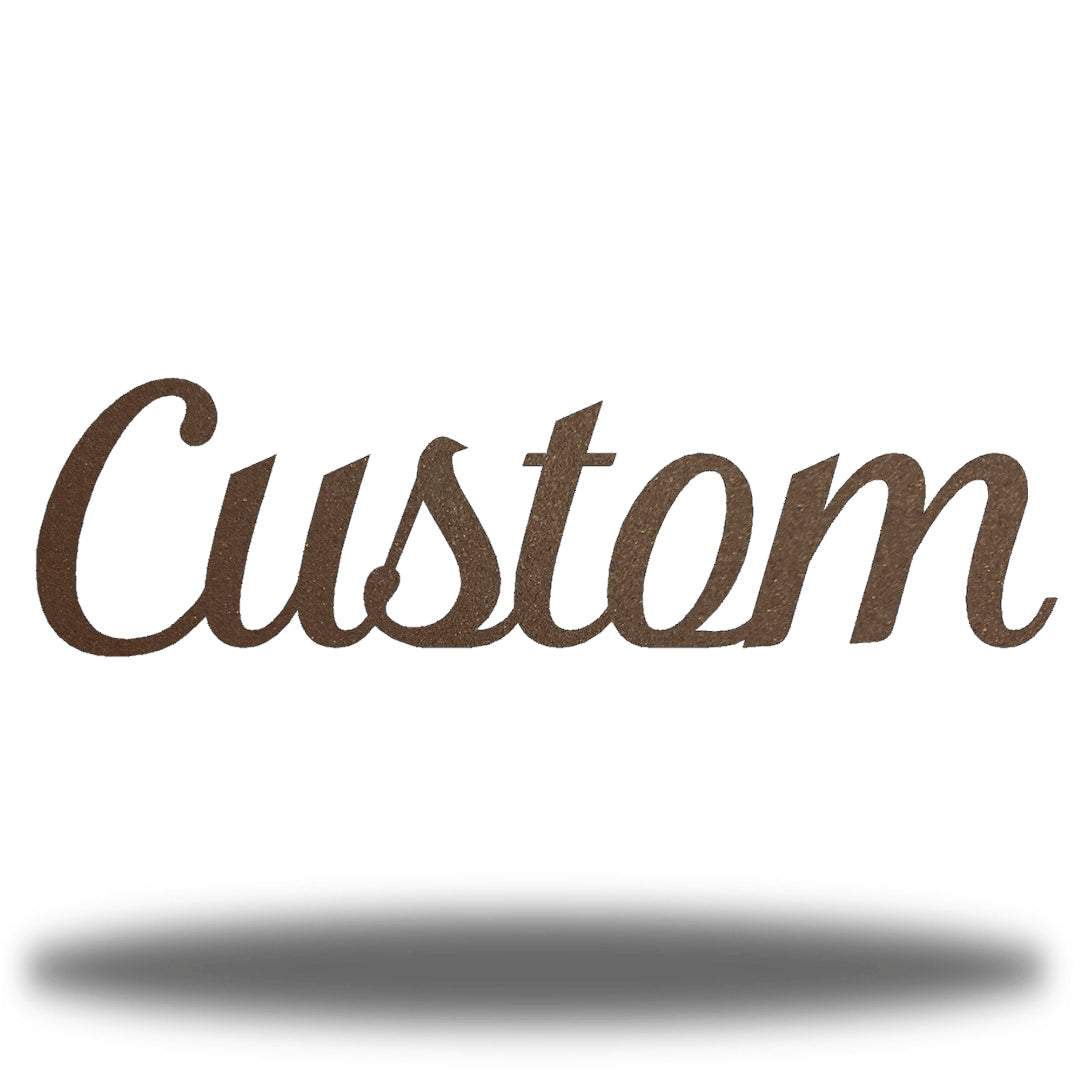 Riverside Designs-Custom Cursive Word-Metal Wall Art Décor
